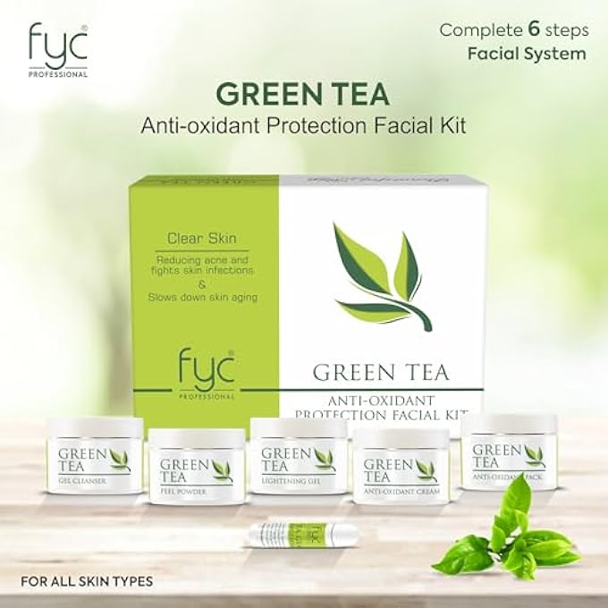 FYC PROFESSIONAL YAVI COSMETICS GREEN TEA FACIAL KIT - Image 3